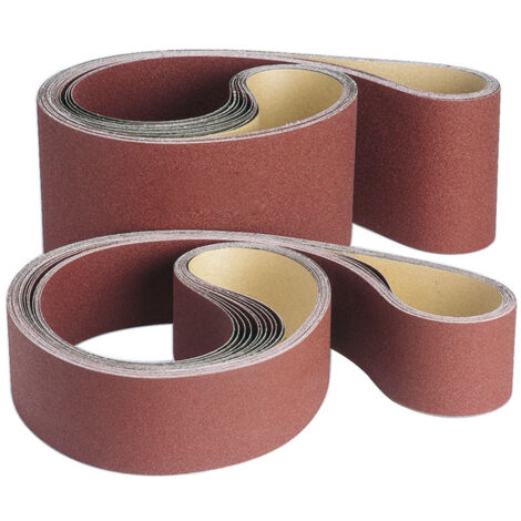 VSM Bande Abrasive ZK713X Corindon De Zirconium - 75 X 762 Mm - Grain P80 - 5 Pièces - Pour Métal Acier Inoxydable - Support En Tissu Robuste Indéchirable - Bandes Abrasives Professionnelles Pour