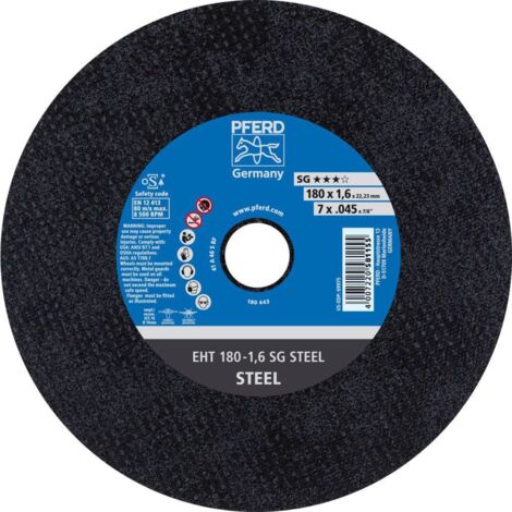 Meule à tronçonner droite A46SSG 178x1,6mm PFERD 1 PCS (1/3)