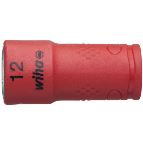 Wiha Douille pour clé à douille isolée Six pans mâle 1/4" 12.0 mm (43097)