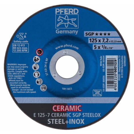Disque de coupe CO24QSG 125x7,2mm coudé Pferd (1/5)