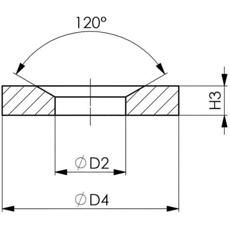 Rondelle à portée conique DIN6319G M24 AMF 1 PCS