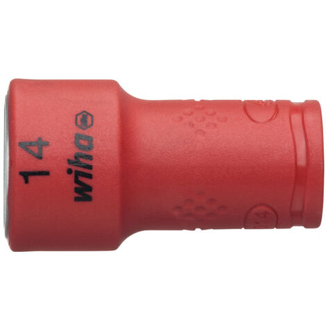 Wiha Douille pour clé à douille isolée Six pans mâle 1/4" 14.0 mm (43099)