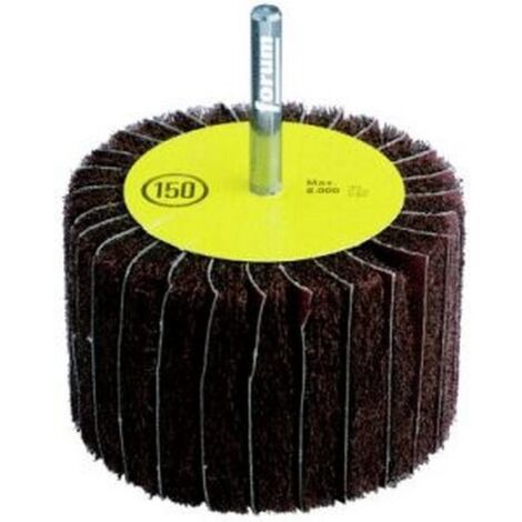 Roue à lamelles de 60 x 30 mm, en non-tissé sur tige, Degré de finesse : fin, Modèle Corindon