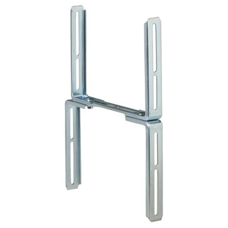 Supports de balcon muraux galvanisés – Lot de 2 – Charge maximale 18 kg – Compatible jardinières 14-28 cm – Installation facile – Alba