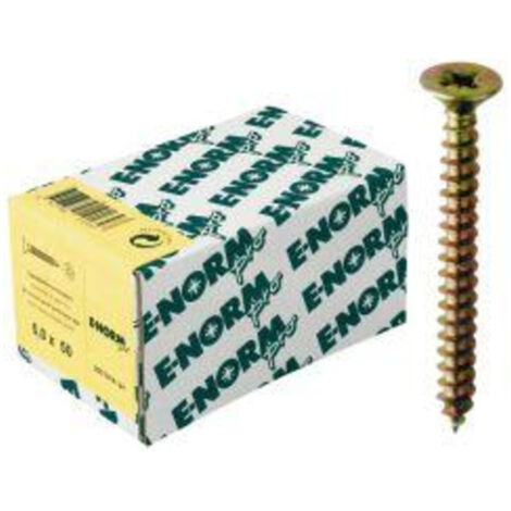 Vis agglo SPS SeKo galvanisé Jaune Filetage total PZD 5,0x 50 E-NORMpro (Par 100) (1/3)