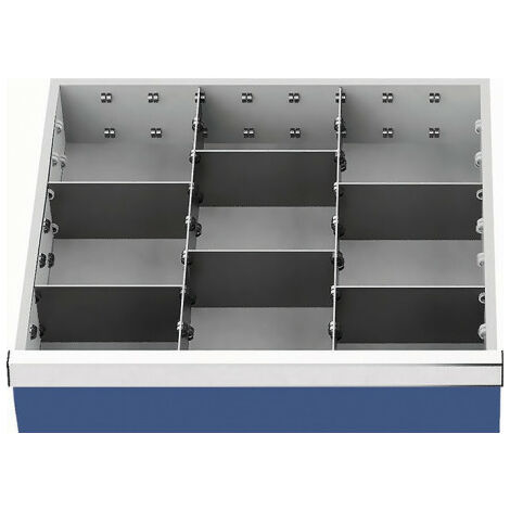 Kit tiroir pour cuisine h93 mm p400 mm en blanc