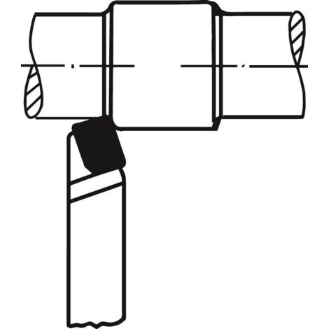 Outils à charioter DIN 4971 ISO1 25 x 25 mm à gauche droit WILKE (Par 3) (1/5)