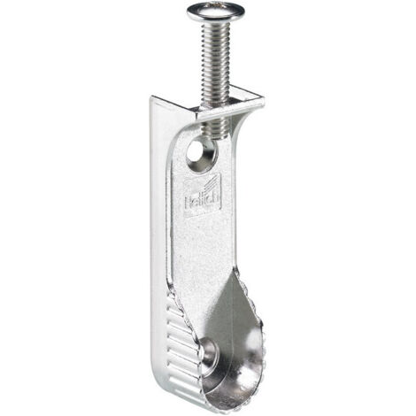Palier tubulaire d'armoire, zinc moulé sous pression, nickelé HETTICH