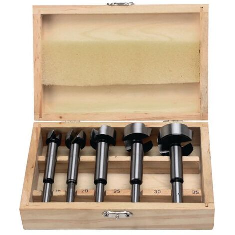 Jeu De 5 Mèches Forstner CMT - Diamètres 15-20-25-30-35 Mm - Pour Perçages Précis Dans Le Bois
