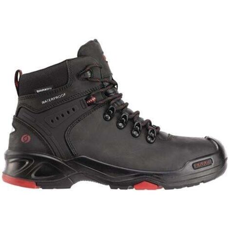 Botte de sécurité Bailey taille 45 noir/rouge S3 SRC HRO WR EN ISO 20345 cuir bo (1/5)