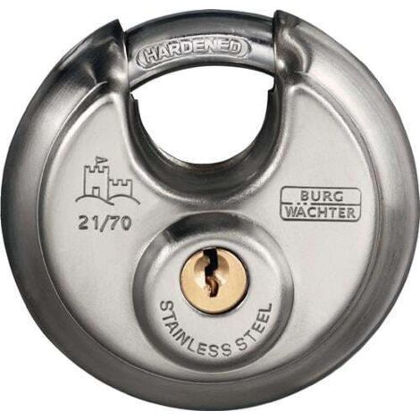 Cadenas cylindrique 21 60 largeur du corps de verrou 60 mm acier inoxydable ferm (1/4)