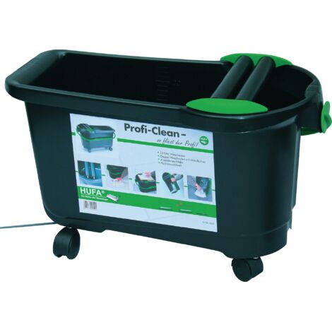 HUFA Profi-Clean Waschset – 24 Liter Eimer Mit Doppelrolle & 4 Rädern, Für Handwerker