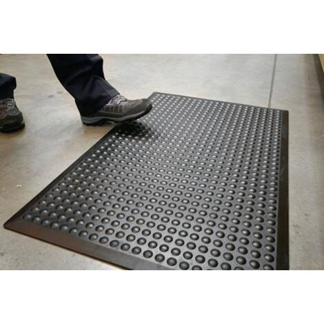 COBA Revêtement de sol pour poste de travail Tapis prêt à l'emploi L900xB600xS14mm - BF010001