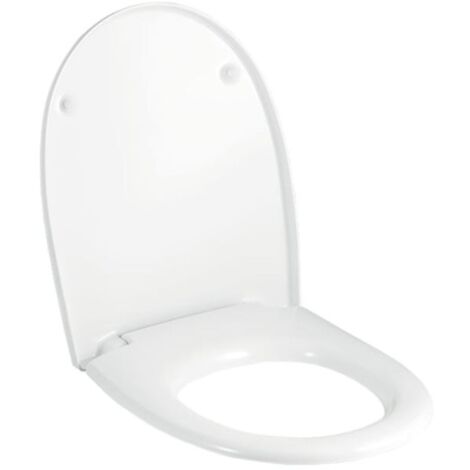 Abattant de WC Geberit FELINO avec couvercle à fermeture amortie blanc (1/2)