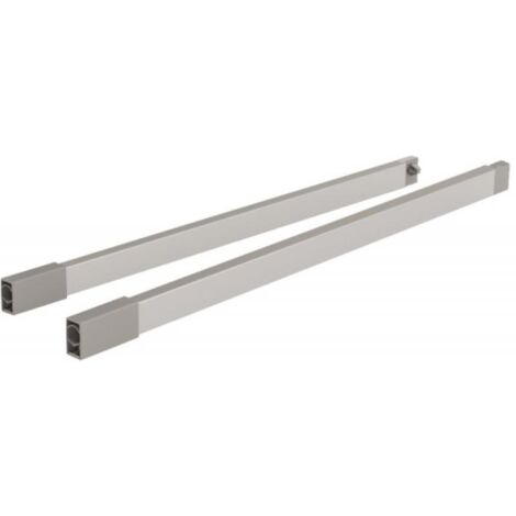 Jeu de garde-corps longitudinaux longueur nominale 650 mm acier gauche / droite HETTICH