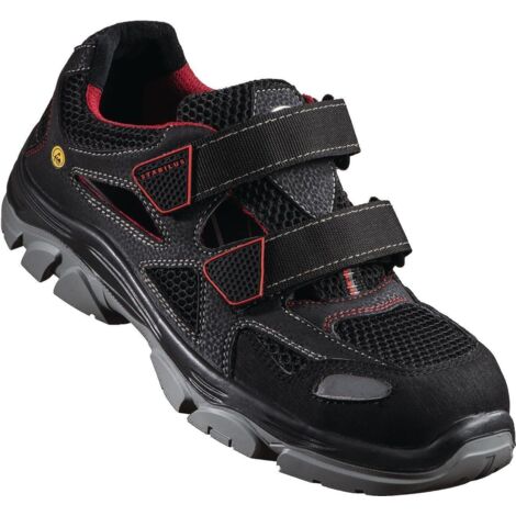Sandale de sécurité THILO AIR taille 45 noir/rouge matériau textile/mesh S1 SRC (1/4)