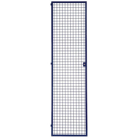 Porte grillagée LOGS 240 H1970xl540 mm bleu RAL 5022 verrouillable (1/2)
