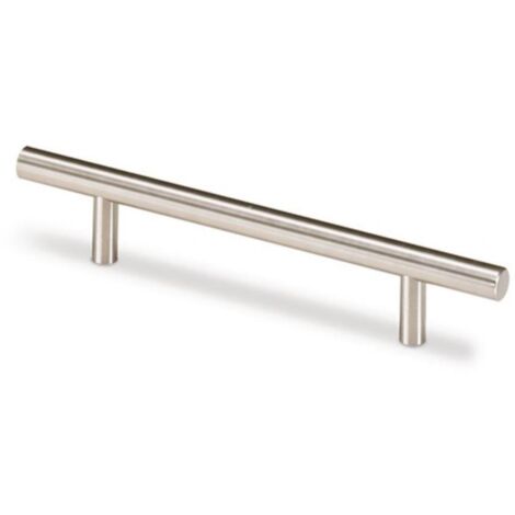 Poignée meuble Hale Acier brossé, aspect acier inoxydable 384mm D.12mm HETTICH
