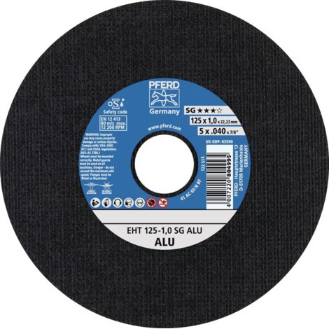 Disque à tronçonner SG ALU D230x2,9mm droit aluminium Perçage 22,23 mm (1/2)