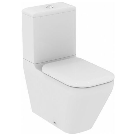 CUVETTE DE WC SUSPENDUE COMPACTE EN PORCELAINE BRIDE FERMÉE BLANC MERIDIAN  - ROCA A346248000