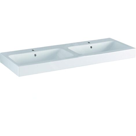 Lavabo double iCon 1200x485mm blanc KT (1/5)