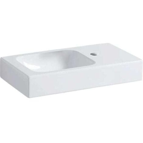 Lavabo Geberit iCon 530x310mm blanc Espace de stockage droite KT (1/5)