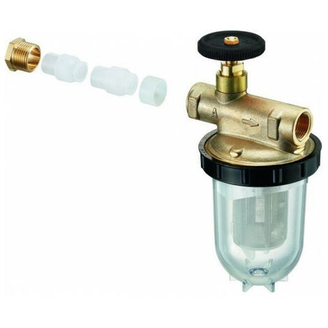 Filtre fioul 2 conduites avec robinet FF3/8 RV - WATTS INDUSTRIES :  22L0133100