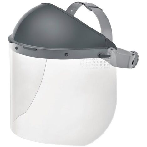 ASCHUA Protège-visage électricien GFKKH001-E PC clair 460 x 200 x 1,5 mm EN 166 EN 170 GS-ET29 - GFKKH001-E