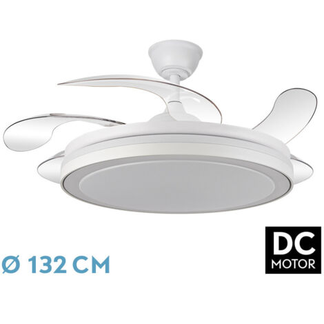 Ventilador Dc Esparta Maxi 80w 11270lm Blanco 132d