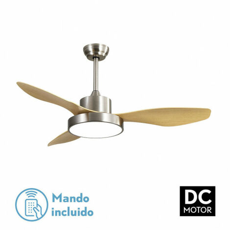 VENTILADOR DE TECHO CON LUZ LED REGULABLE LIGHTER BLANCO DC - Todolampara