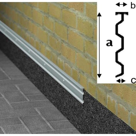 Profilé de raccordement mural pour les feuilles EPDM