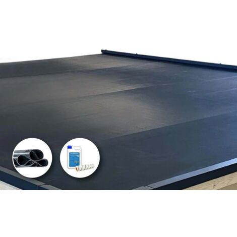 Couverture de toit EPDM 3,55m x 4,2m – Épaisseur 1,2mm – Résistante aux racines et UV – Étanchéité durable et écologique (1/5)