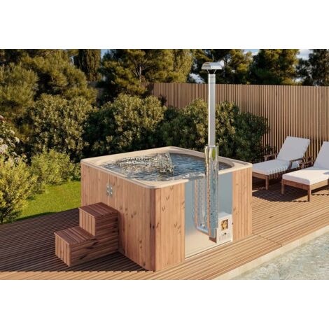 Bain à remous Riga - Édition Spa Naturel Bois thermique 220 x cm
