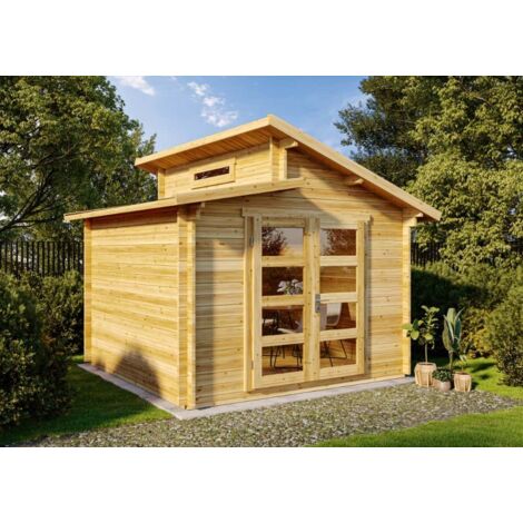 Abri de jardin Aktiva Pinie Imprégné, 40 mm Épaisseur paroi 360 x cm (1/5)