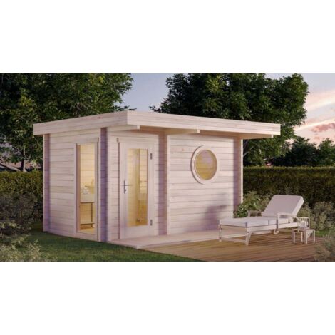 Sauna extérieur Osmose 70 Naturel 421 x 344 cm (1/5)
