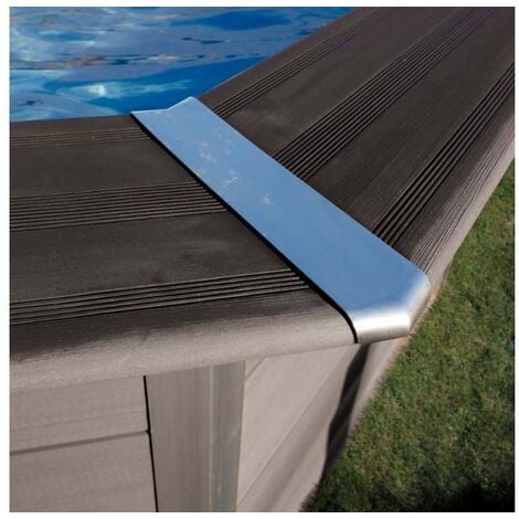 Piscine WPC Rhodes - enterrable Gris 326 x cm