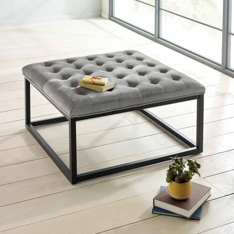 Off white ottoman on sale coffee table