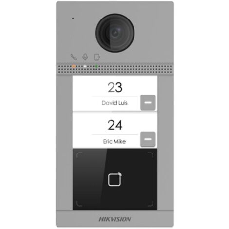 Hikvision Postazione esterna 2 Pulsanti Wifi Ip PoE DS-KV8213-WME1(C)