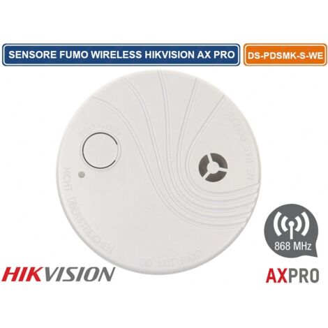Hikvision DS-PDSMK-S-WE AX PRO Rivelatore Ottico di Fumo fotoelettrico wireless Interno
