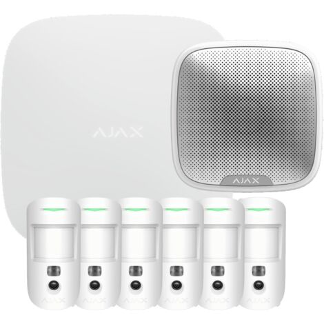 Ajax Hub 2 Kit 6x Motioncam 1x Streetsiren 8 pezzi Allarme Intelligente senza fili Wifi