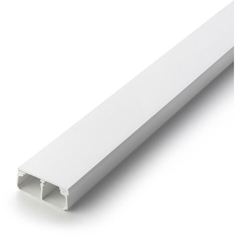 Goulotte cable 30x30 mm 2 m, blanc