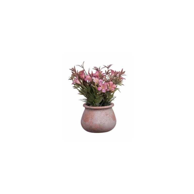 VASO VASETTO CON Rose Rosse Bianche Fiori Finti Plastica Grande 13×46h cm  Pz. 1 EUR 20,99 - PicClick IT