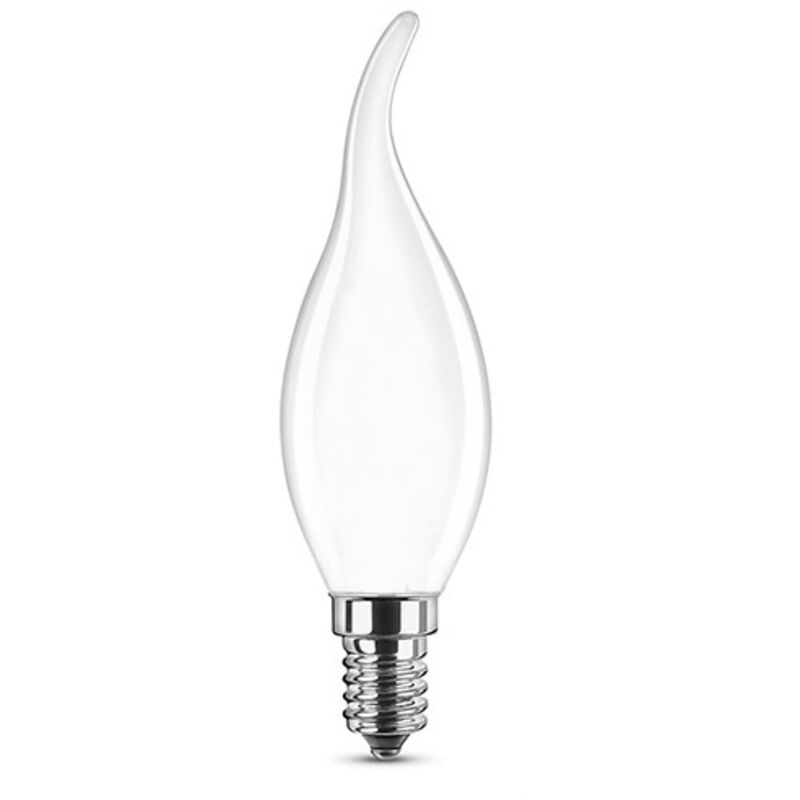Lampadina Led Candela E14 5W Fiamma Opaco Soffio Di Vento Luce 6500k 4000k 3000k - Foto 3