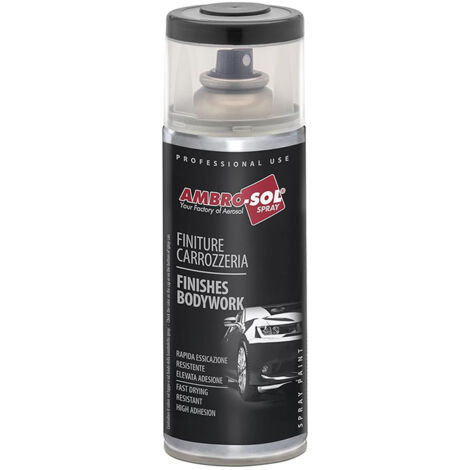 Smalto spray finiture carrozzeria finitura fascioni paraurti spoilers 400 ml - AmbroSol Nero Goffrato