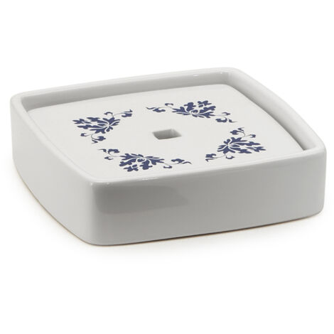 Portasapone d'appoggio Gedy Cixi Bianco/Blu