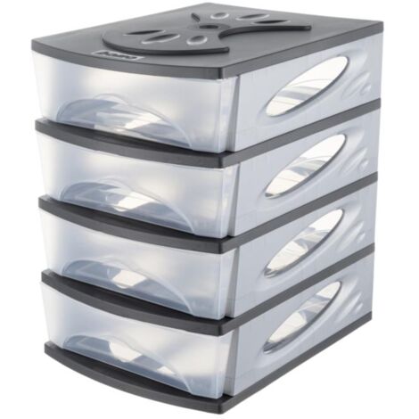 CASSETTIERA MEDYA BOX 4 26X35XH39CM ANTRACITE (1/2)
