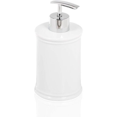 DISPENSER IMPERO D.8XH18CM BIANCO PORCELLANA
