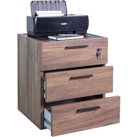 CASSETTIERA DAVINCI RUOTE 50X47XH61CM NOCE BRERA (1/4)