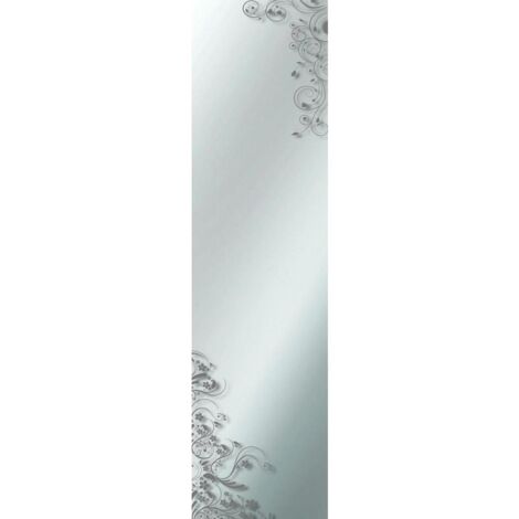 SPECCHIO A FILO LUCIDO FLOWER 32X122CM.