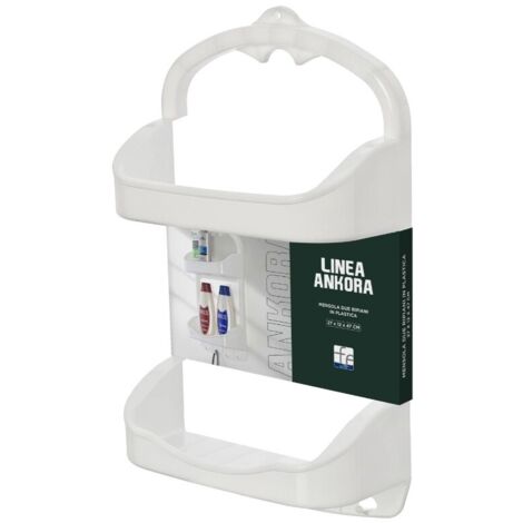 MENSOLA PER DOCCIA ANKORA 27X12XH47CM BIANCA